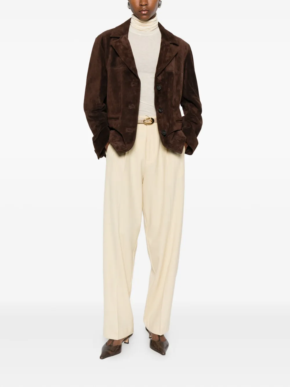 SOLOTRE button-fastening jacket | Leather Jackets | Image 2