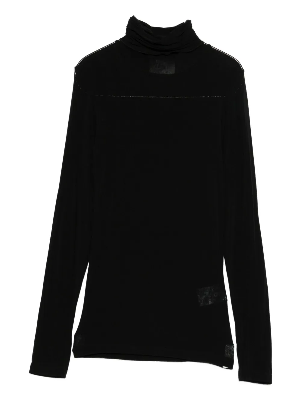 Solotre Roll-neck Sweater In Black