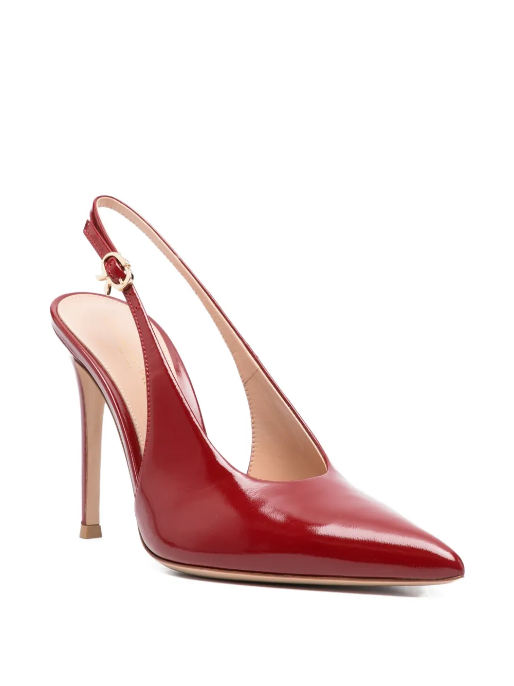 Gianvito Rossi Slingback sandalen met puntige neus Rood