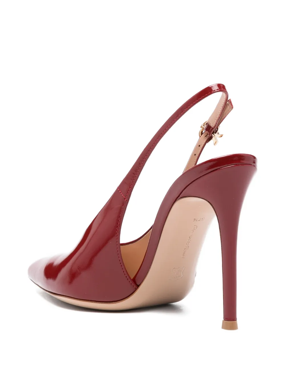 Gianvito Rossi Slingback sandalen met puntige neus Rood
