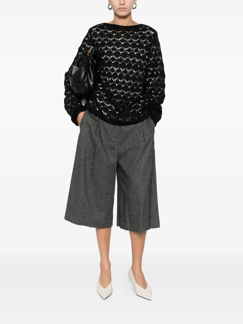 SOLOTRE open-work sweater | Knitted Sweaters | Image 2