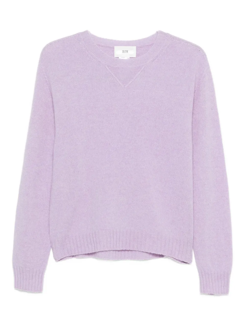 Solotre V-neck Sweater In Purple