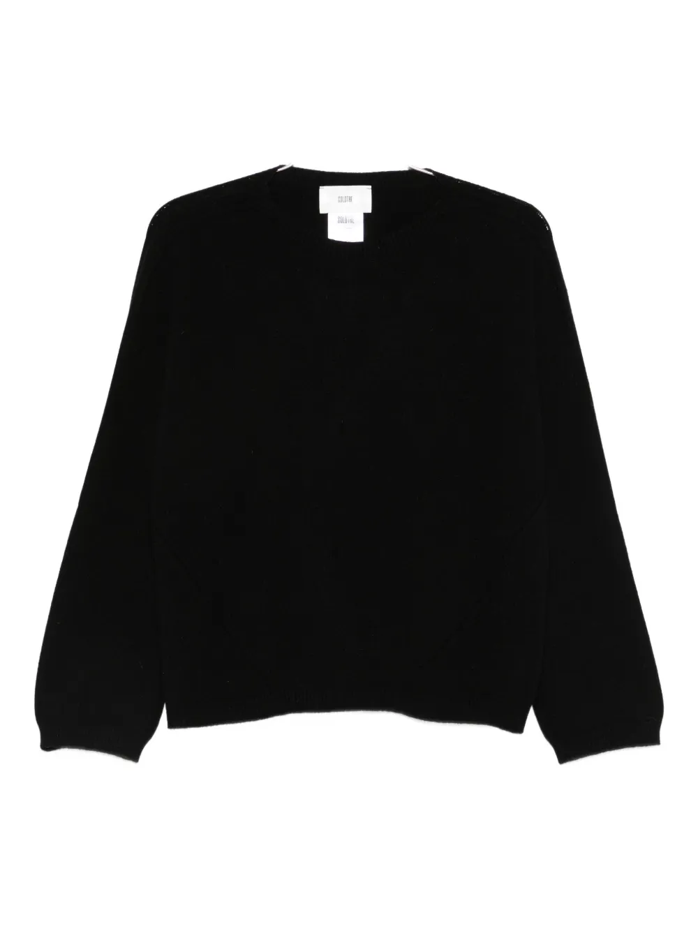 Solotre Round-neck Sweater In Black