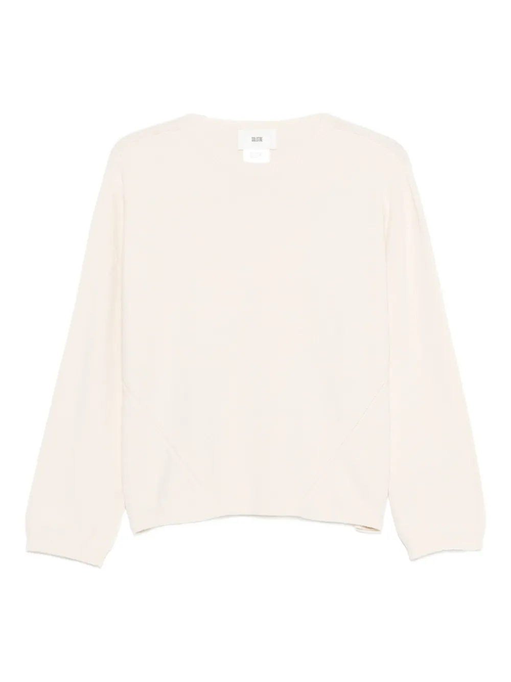 SOLOTRE suéter con cuello redondo | blanco | Image 1