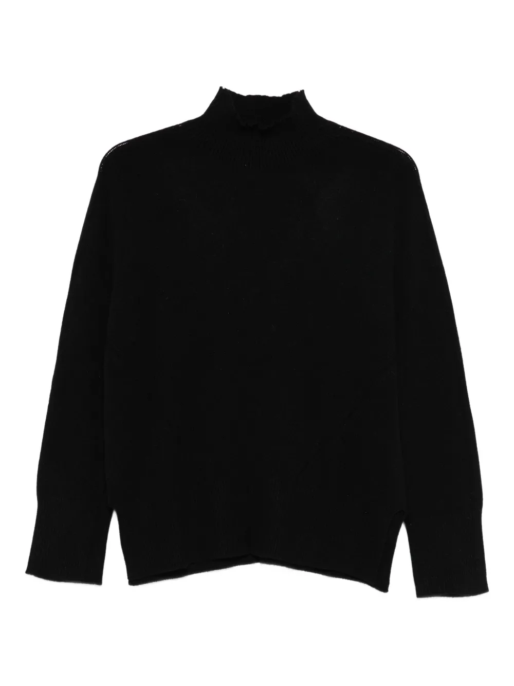 Solotre High-neck Sweater In Black