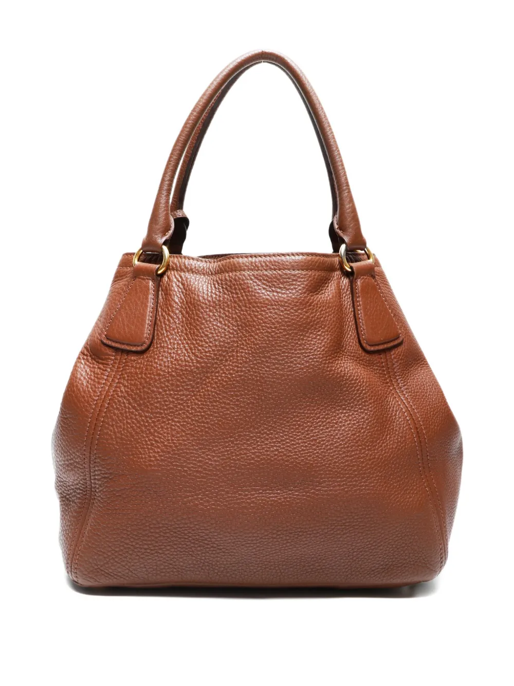 Pre-owned Prada 2000-2020s Leather Handbag In Brown