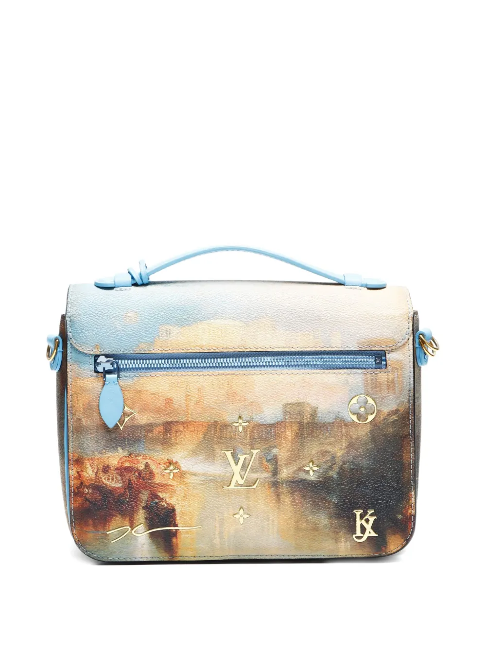 Pre-owned Louis Vuitton X Jeff Koons 2017 Pochette Metis Shoulder Bag In Neutral