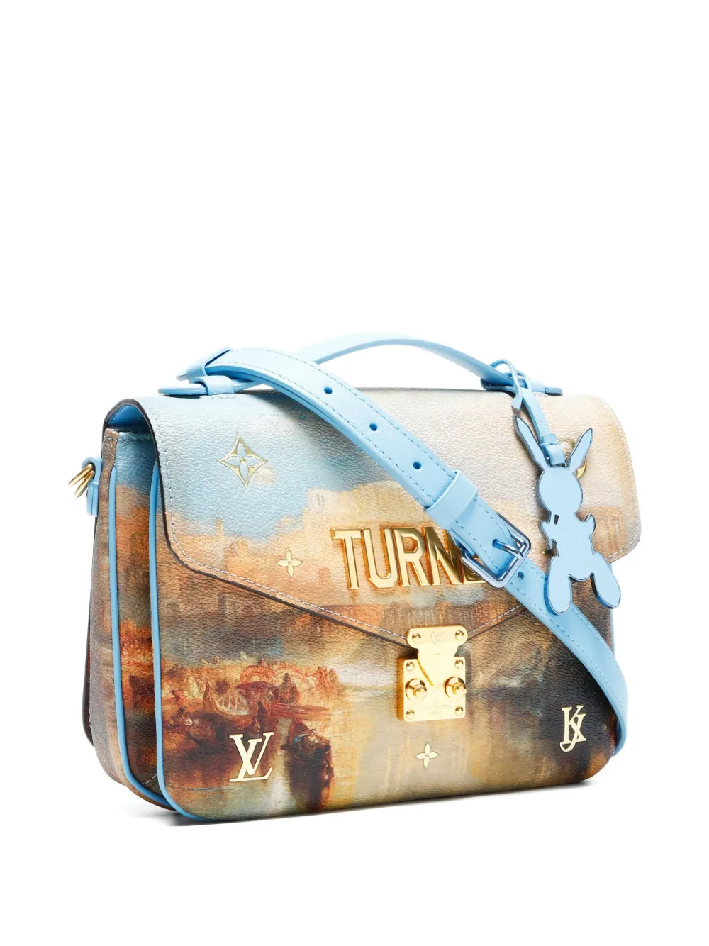 Pre-owned Louis Vuitton X Jeff Koons 2017 Pochette Metis Shoulder Bag In Neutral