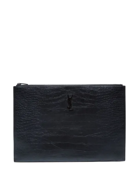 Saint Laurent Pre-Owned 2015-2025 leather clutch bag