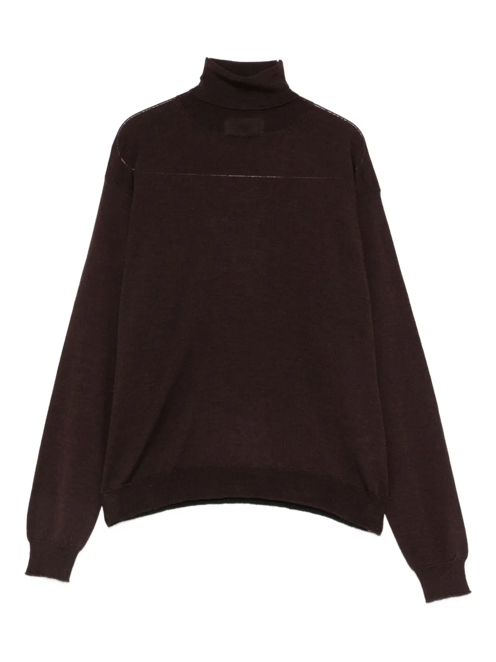 Solotre Roll-neck Sweater In Black