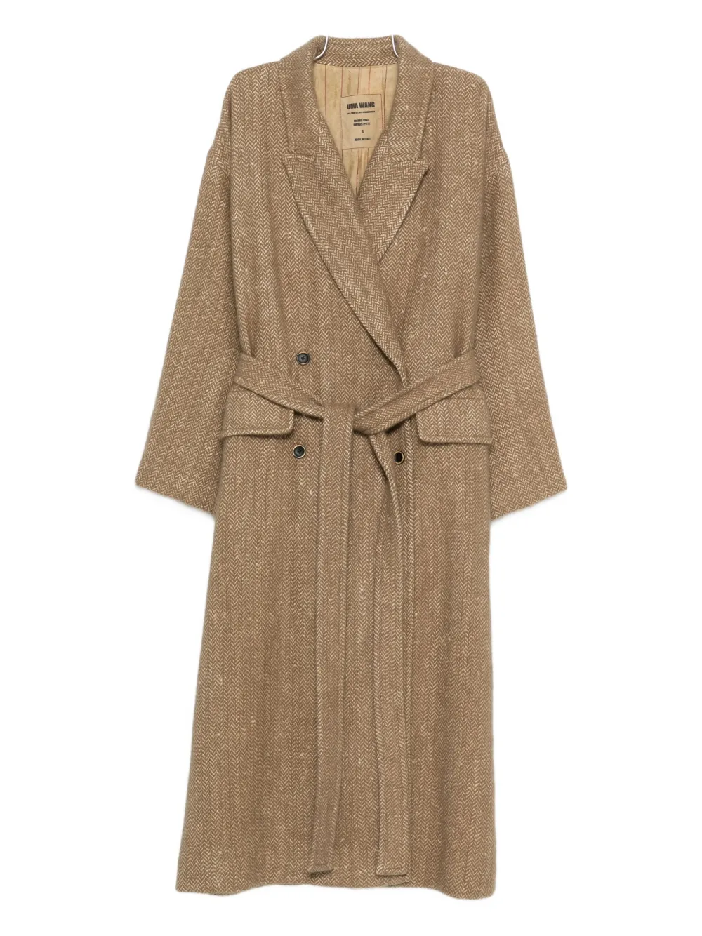 Uma Wang double-breasted belted coat | marrón | Image 1