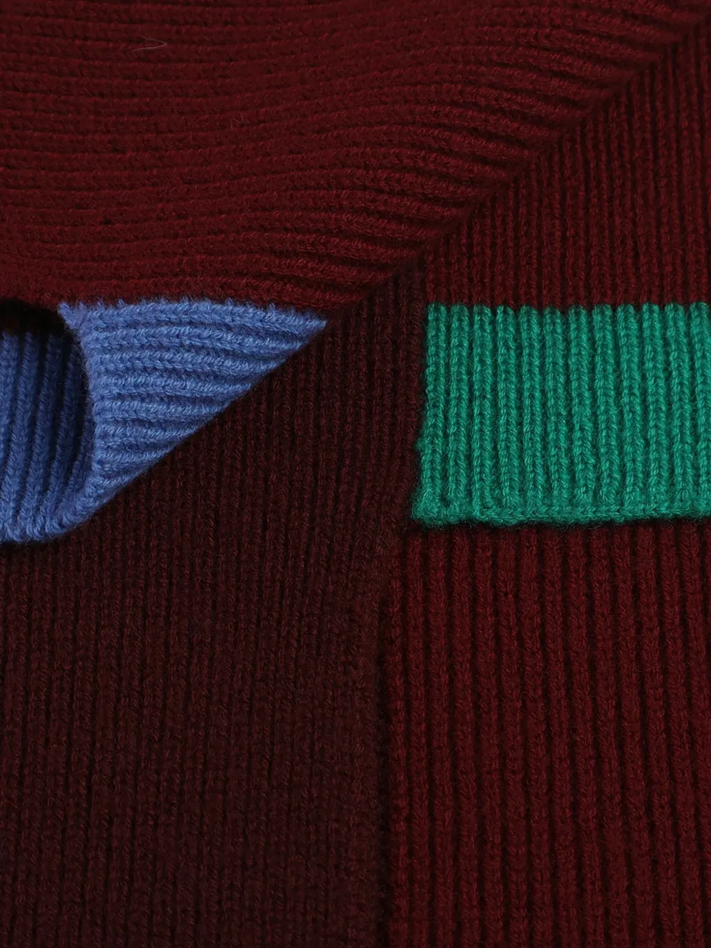 LOEWE Sjaal met colourblocking Rood