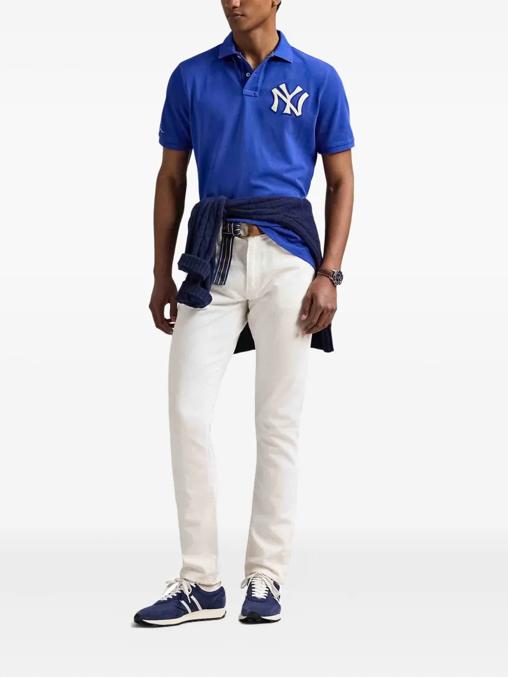 Polo Ralph Lauren xYankees short-sleeve polo shirt - Blauw