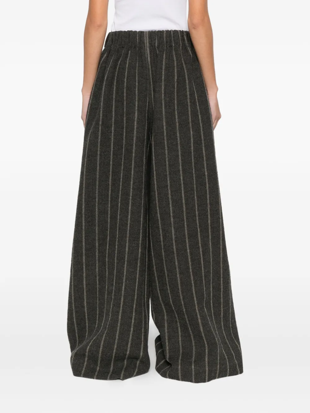 Uma Wang Gestreepte broek Grijs