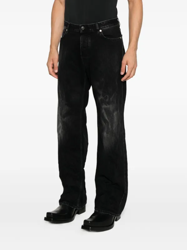 Balenciaga Distressed Faded Jeans | Black | FARFETCH CA