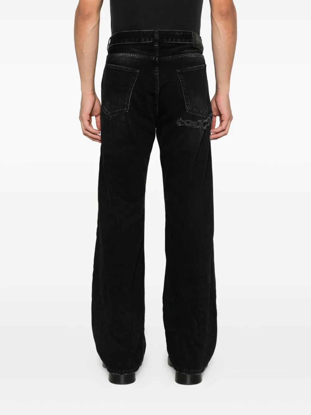 Balenciaga Jeans met knoopsluiting Zwart