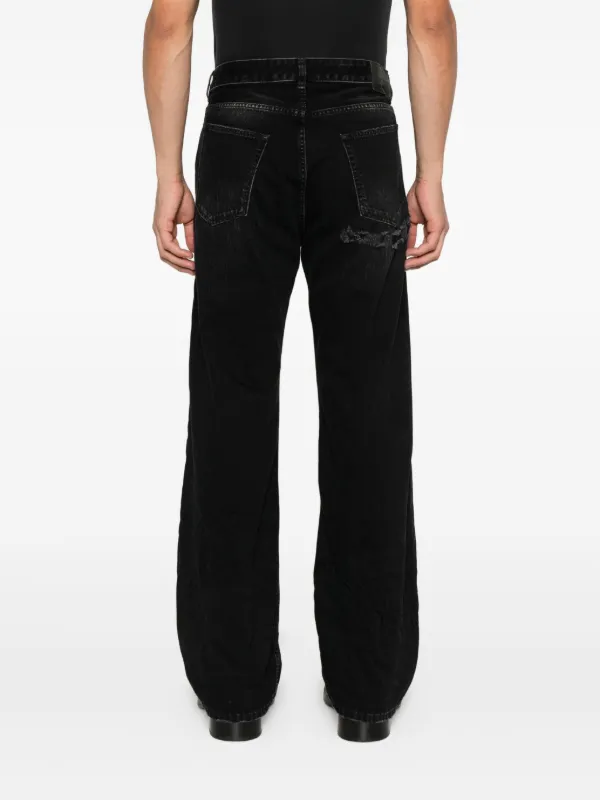 Balenciaga Distressed Faded Jeans | Black | FARFETCH RO