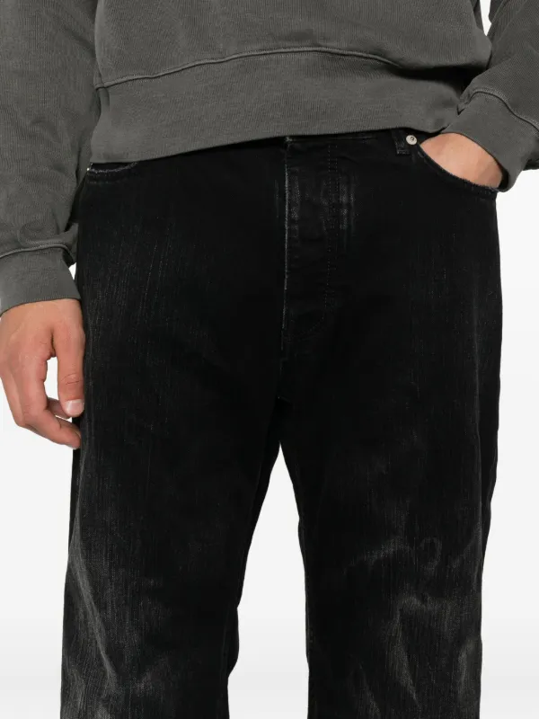 Balenciaga フェイデッド ダメージジーンズ | ブラック | FARFETCH JP