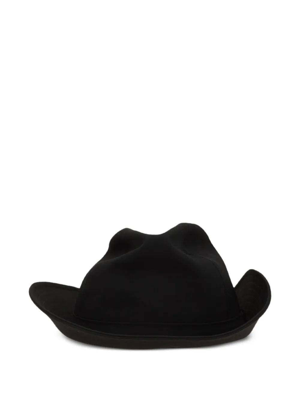 Yohji Yamamoto Chapéu fedora com recortes | Image 2