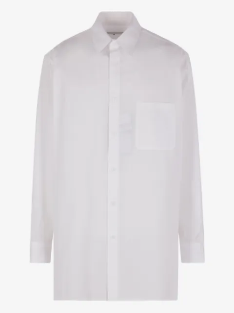 Yohji Yamamoto 체스트 포켓 코튼 셔츠