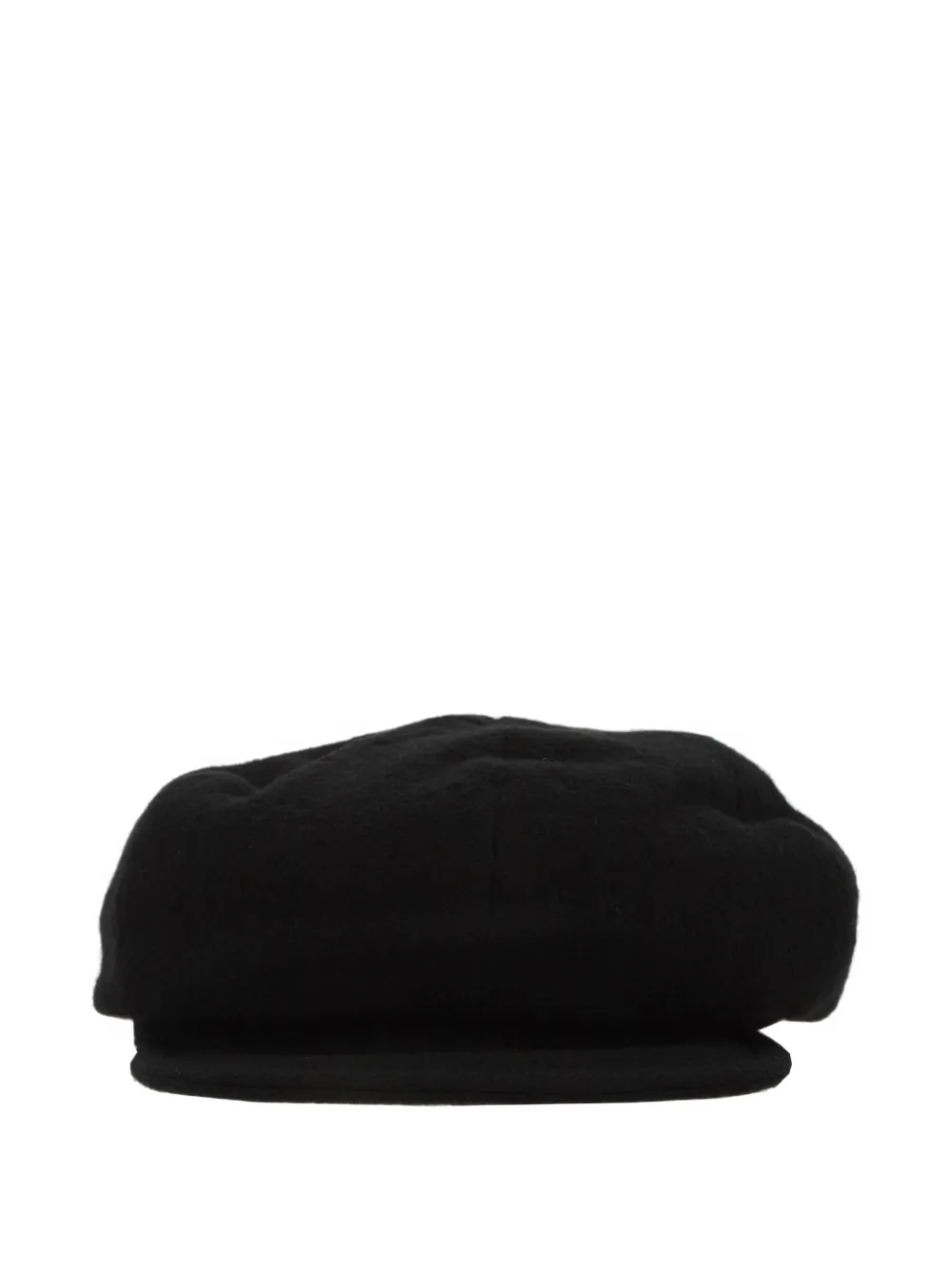 Yohji Yamamoto wool baker boy hat - Zwart