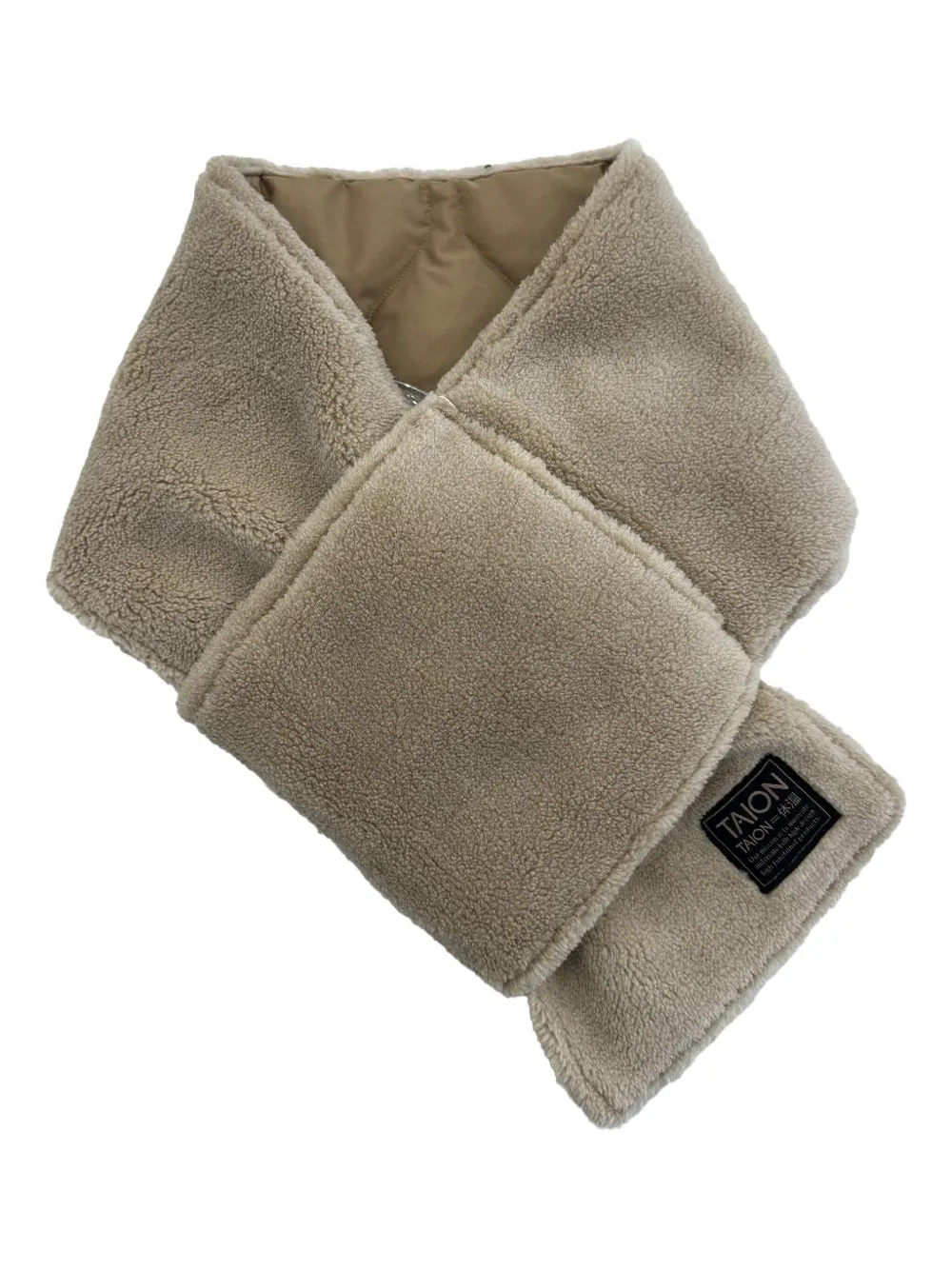 Taion Reversible Quilted Scarf In Neutral
