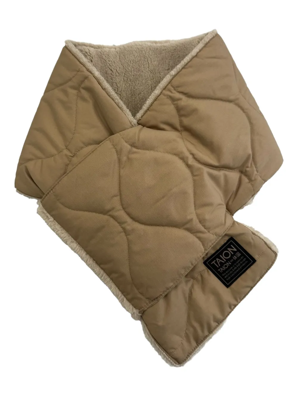 Taion Reversible Quilted Scarf In Neutral