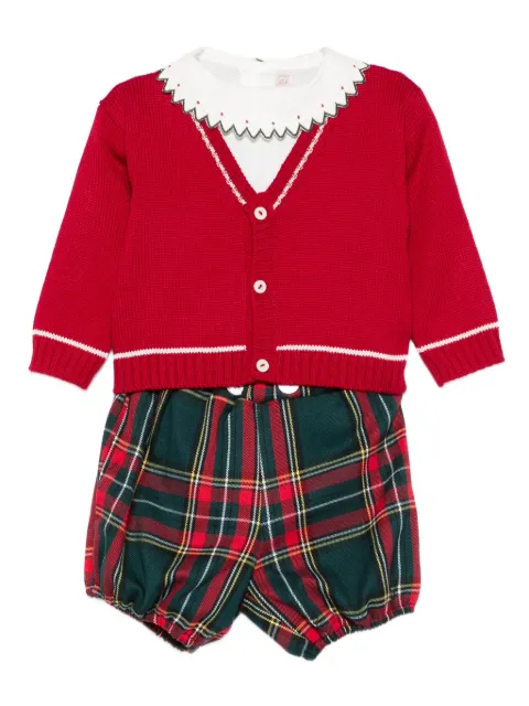 La Stupenderia check-pattern shorts set