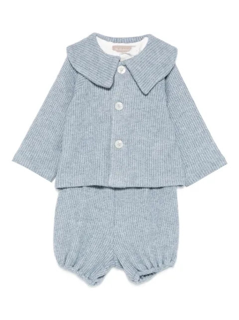 La Stupenderia ensemble haut-short en maille texturée