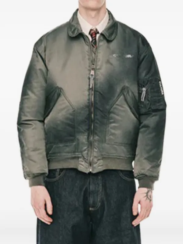 CULTURA Jaqueta Bomber Com Zíper | Verde | FARFETCH BR