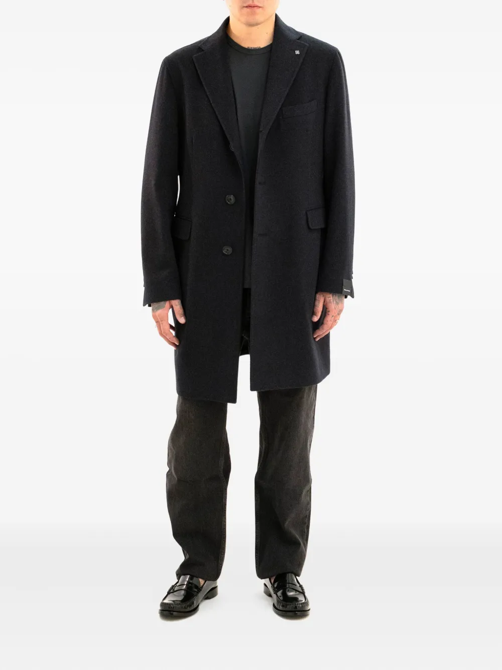 Tagliatore notched-lapels coat | Single Breasted Coats | Image 2