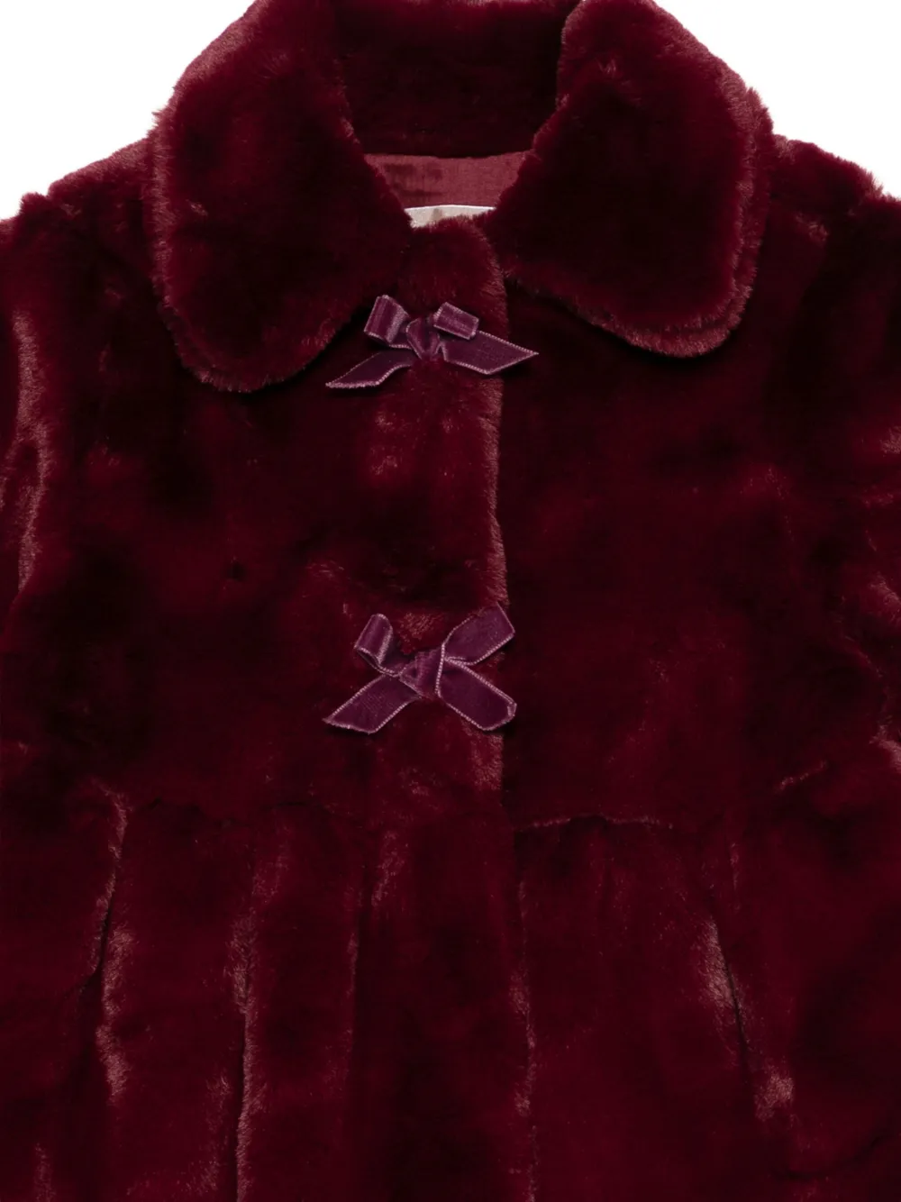 La Stupenderia Jas van imitatiebont Rood