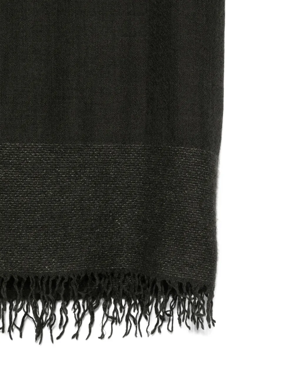Faliero Sarti Isadora sjaal met franje Zwart
