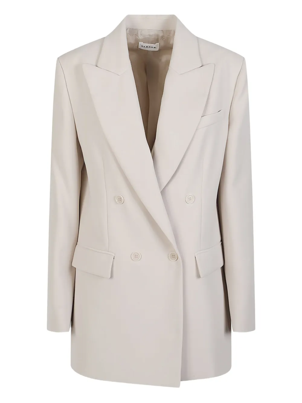 P.a.r.o.s.h Double-breasted Blazer In Neutral