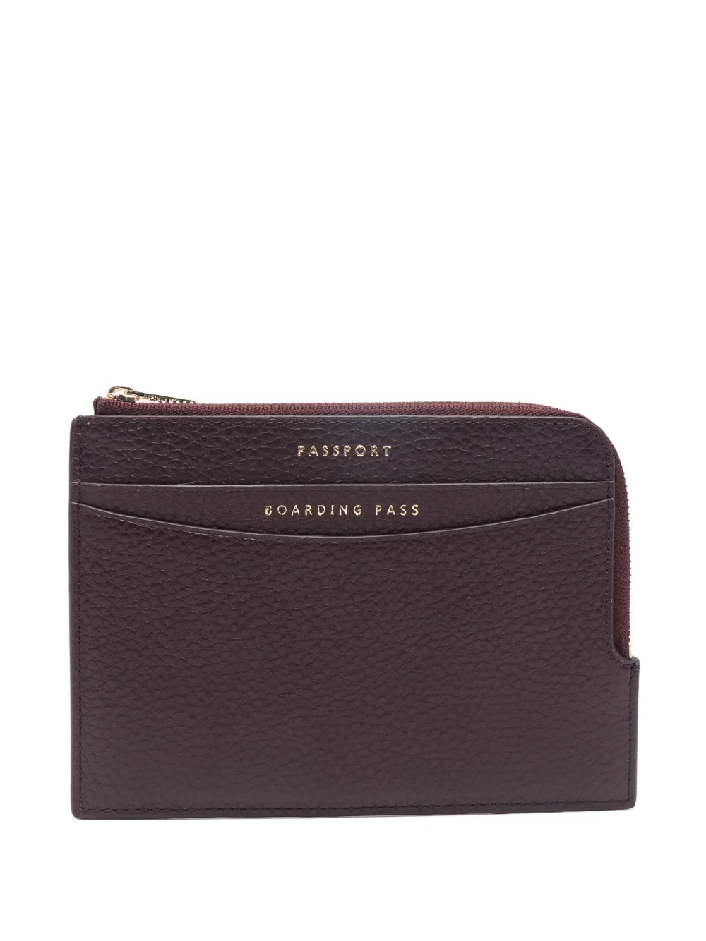 Aspinal Of London zipped travel wallet | Purple | Image 1