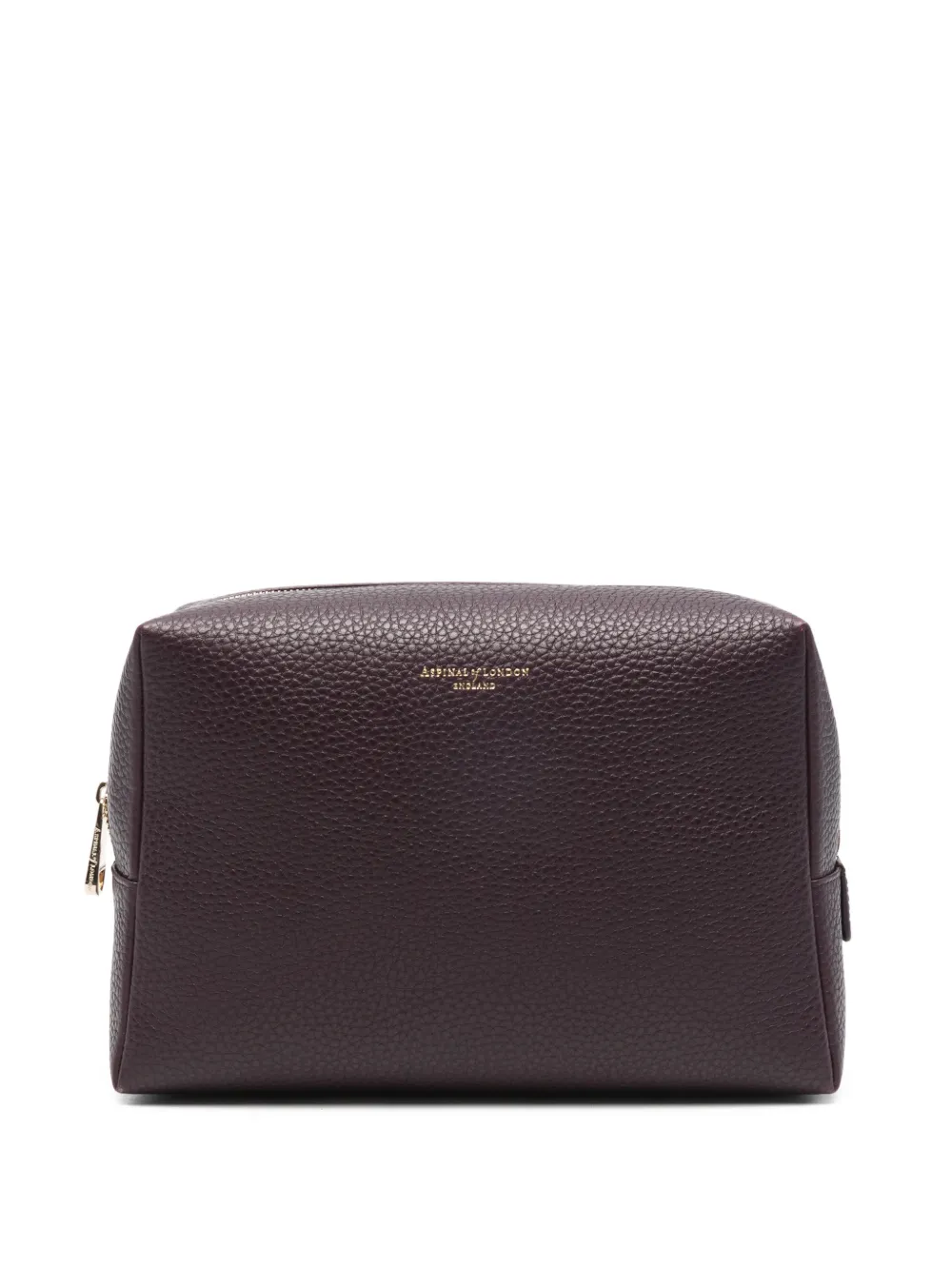 Aspinal Of London logo-print make up bag - Viola