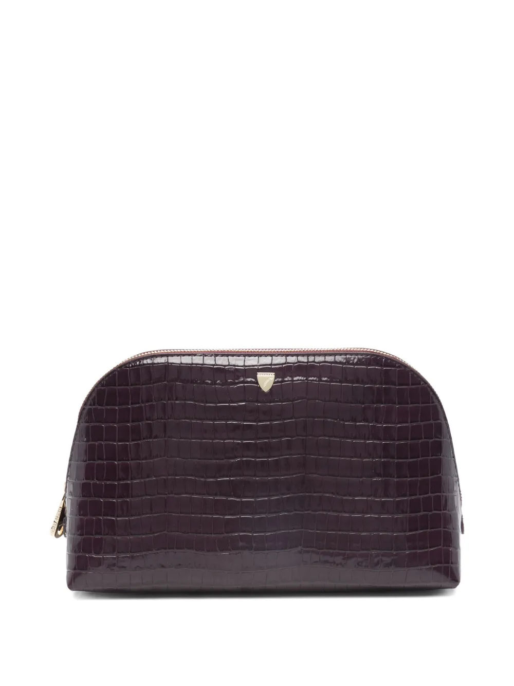 Aspinal Of London crocodile-effect make up bag | Roxo | Image 1