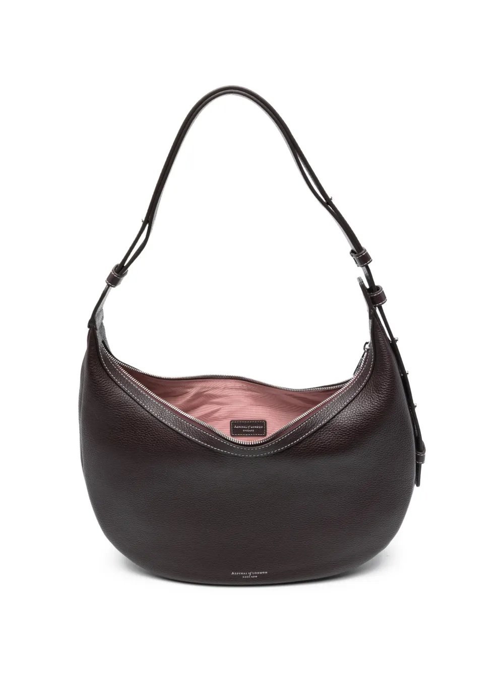 Aspinal Of London Hudson Crescent crossbodytas Bruin