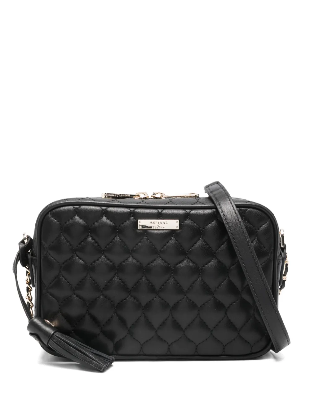 Aspinal Of London Alice quilted crossbody bag - Nero
