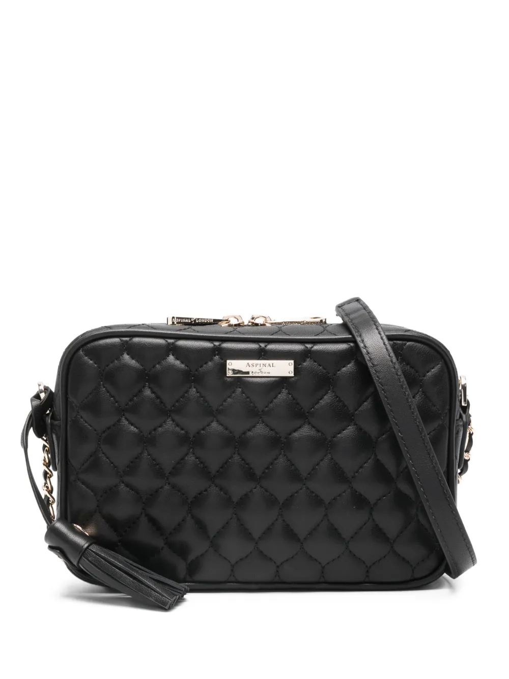 Aspinal Of London Alice quilted crossbody bag - Nero