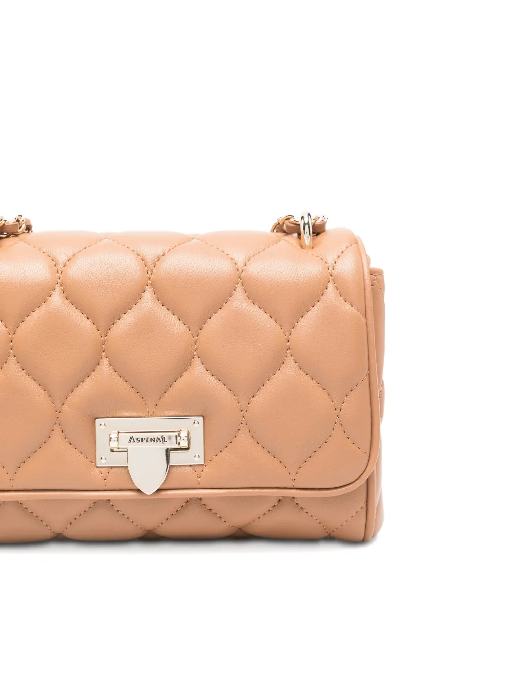 Aspinal Of London Lottie gewatteerde crossbodytas Bruin