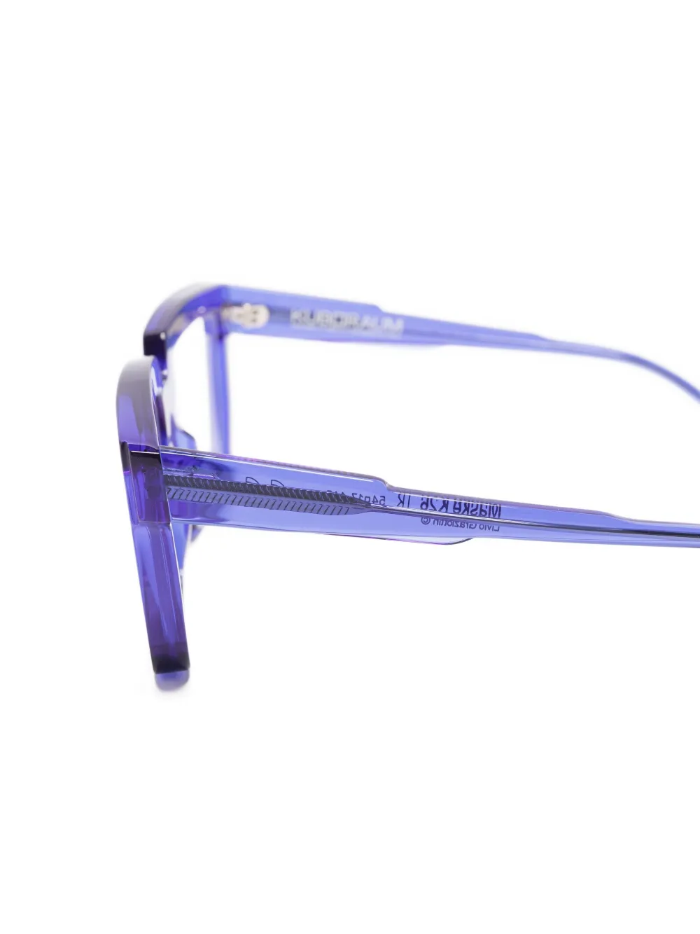 Kuboraum Bril met vierkant montuur Paars