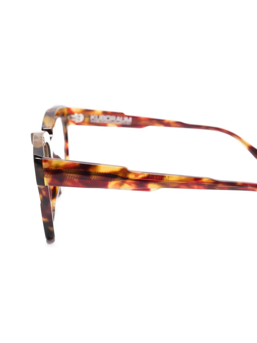 Kuboraum Bril met vierkant montuur Bruin