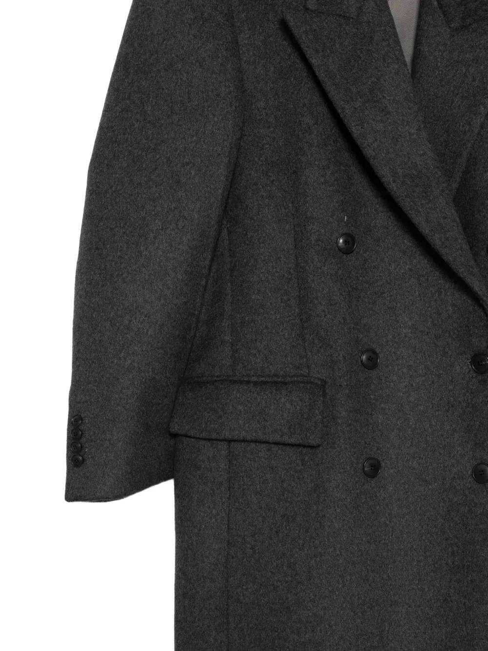  Róhe Double-breasted Coat - Grey 