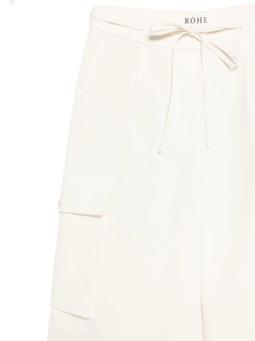 Rohe Drawstring-waist Cargo Trousers In Neutral
