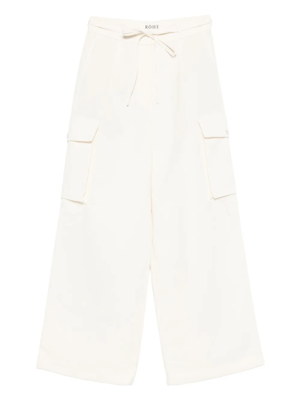 Rohe Drawstring-waist Cargo Trousers In Neutral