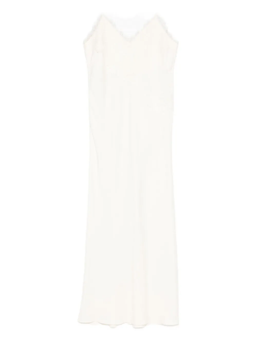 Rohe Lace-trim Midi Dress In White