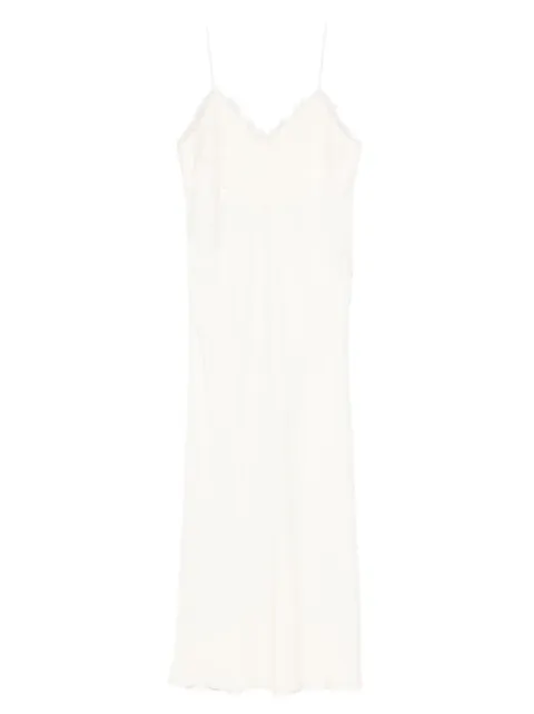 Róhe lace-trim midi dress