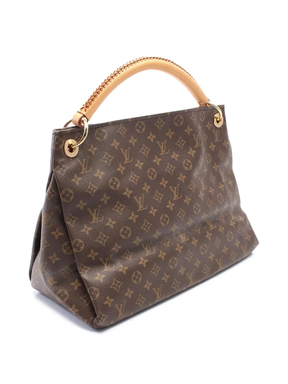Pre-owned Louis Vuitton 2016 Monogram Artsy Mm Hobo Bag In Brown