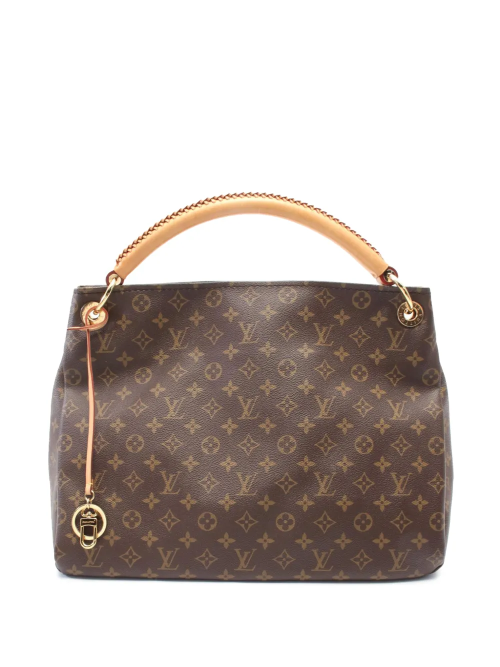 Pre-owned Louis Vuitton 2016 Monogram Artsy Mm Hobo Bag In Brown
